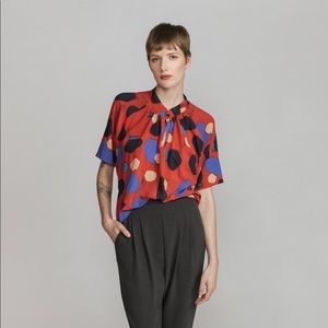 Allison Wonderland Rust Blouse